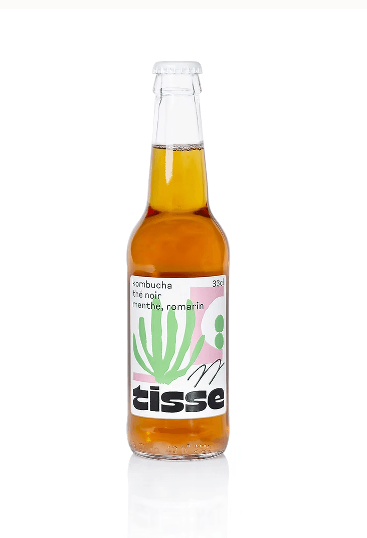 Kombucha bio Menthe & Romarin - TISSE - btl 33cl