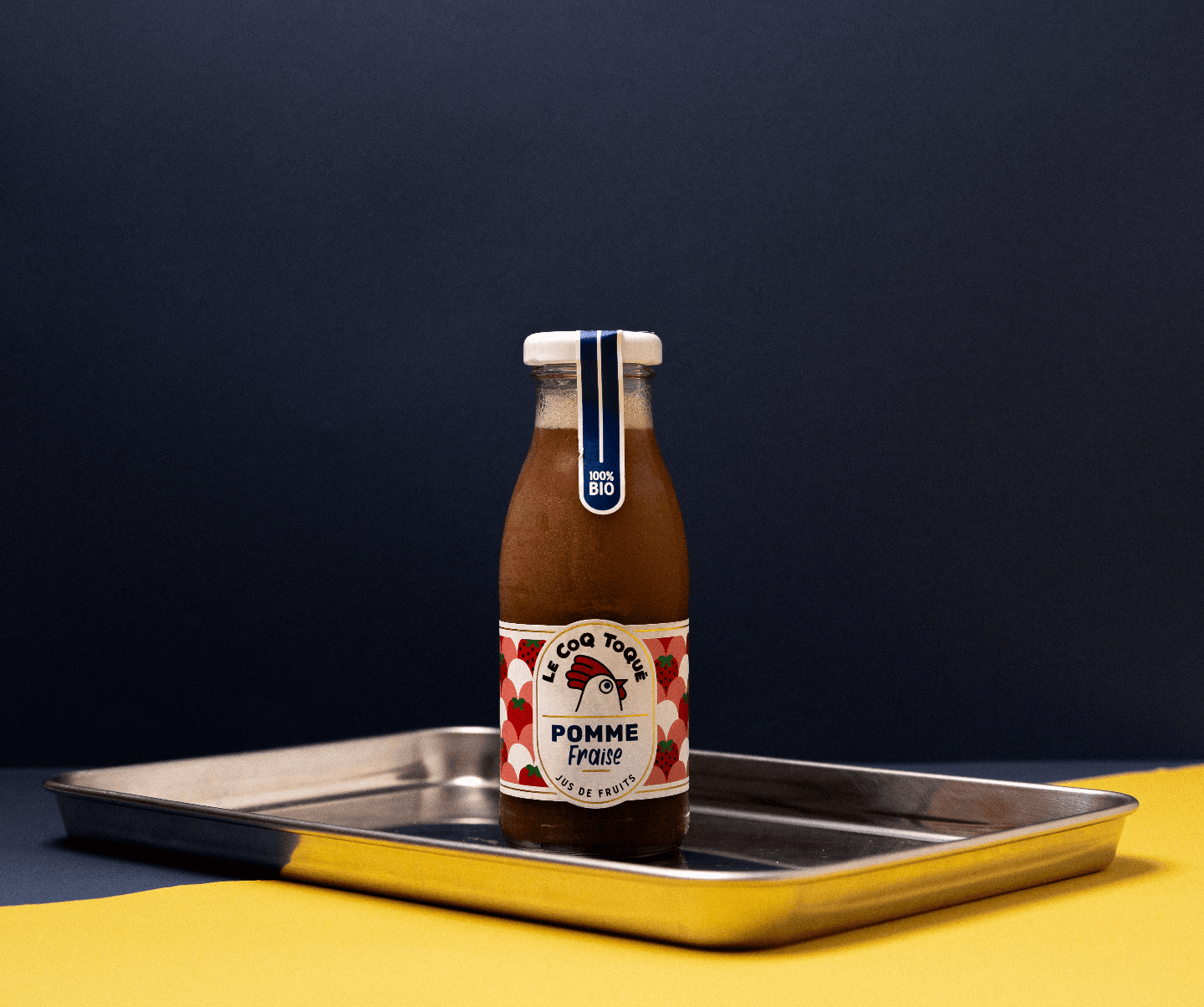 Jus de Pomme Fraise Bio - COQ TOQUE - Btl 25 cl