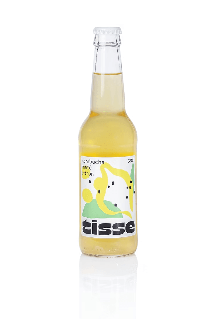Kombucha bio Maté & Citron - TISSE - btl 33cl