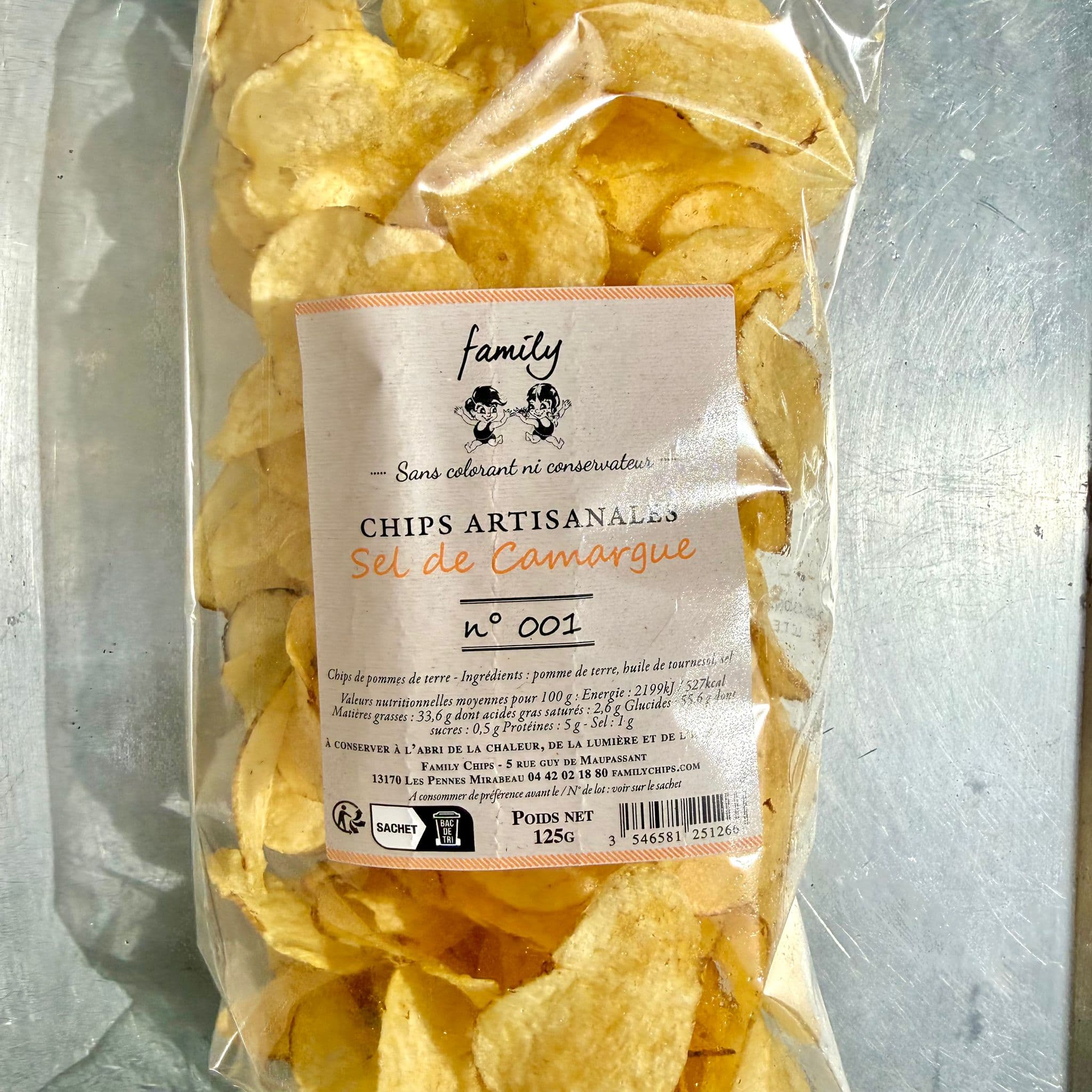 Chips artisanales SEL CAMARGUE- 125g